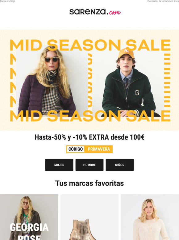 Tus marcas favoritas hasta al -50% ✨