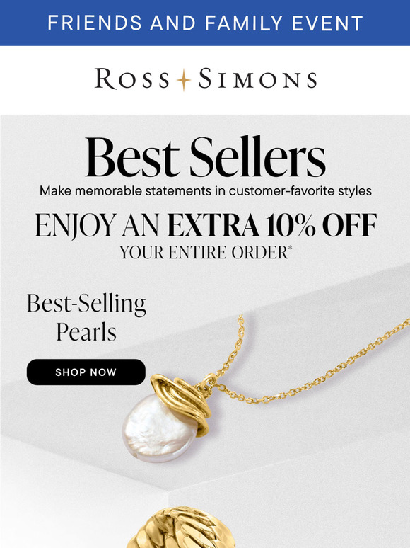 Fill your cart with best-selling jewelry and enjoy an extra 10% off at checkout ✨