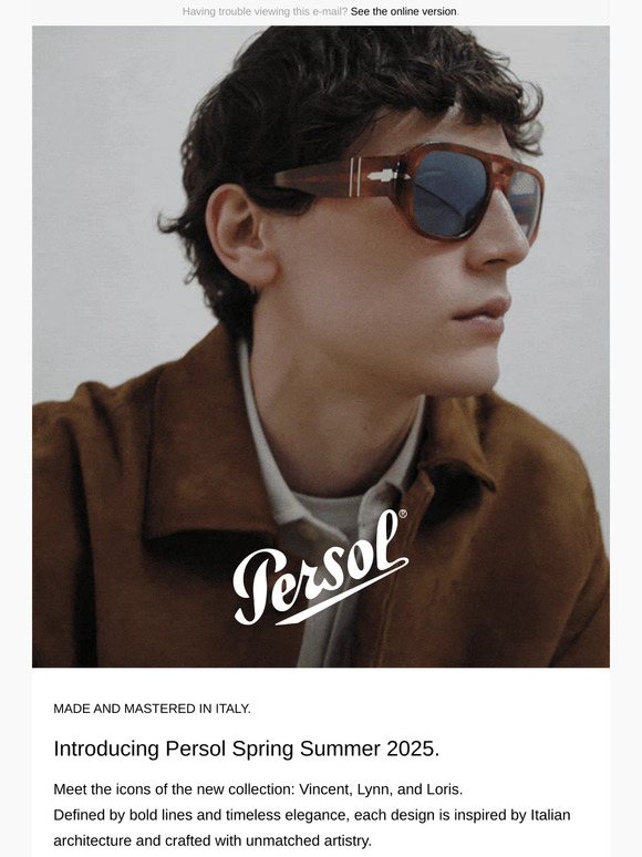 Introducing Persol Spring Summer 2025