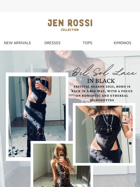 It's Festival Season! ✨ Del Sol Lace is here in black! 🖤