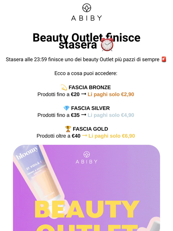 ⏰Ultima chance: tutto da €2,90 !