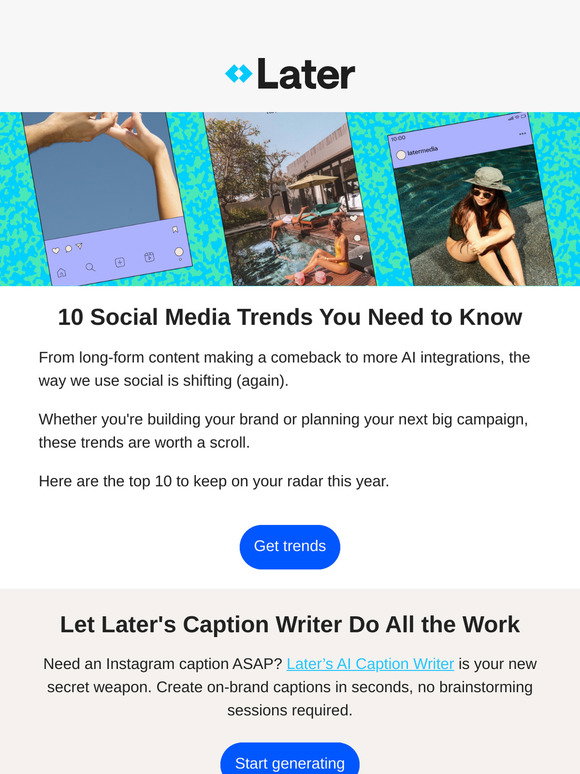Later 10 trends taking over social media in 2025 Milled