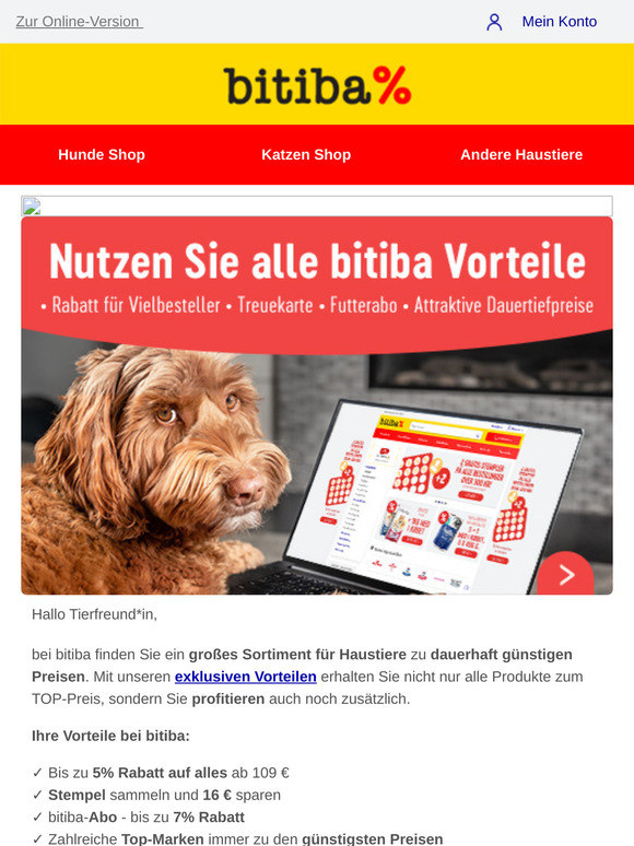 👉 bitiba Vorteile nutzen und immer sparen!
