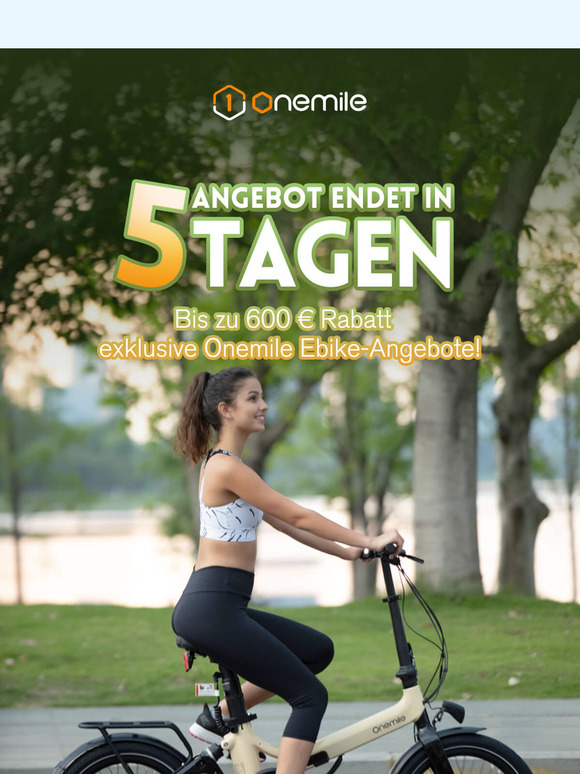 Bei Onemile Ebike erhalten Sie im März 🚴‍♂️ **maximalen Komfort zu minimalen Preisen** 🚴‍♂️