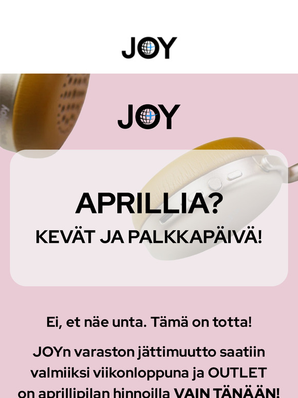Tämä ei ole aprillipila 😅