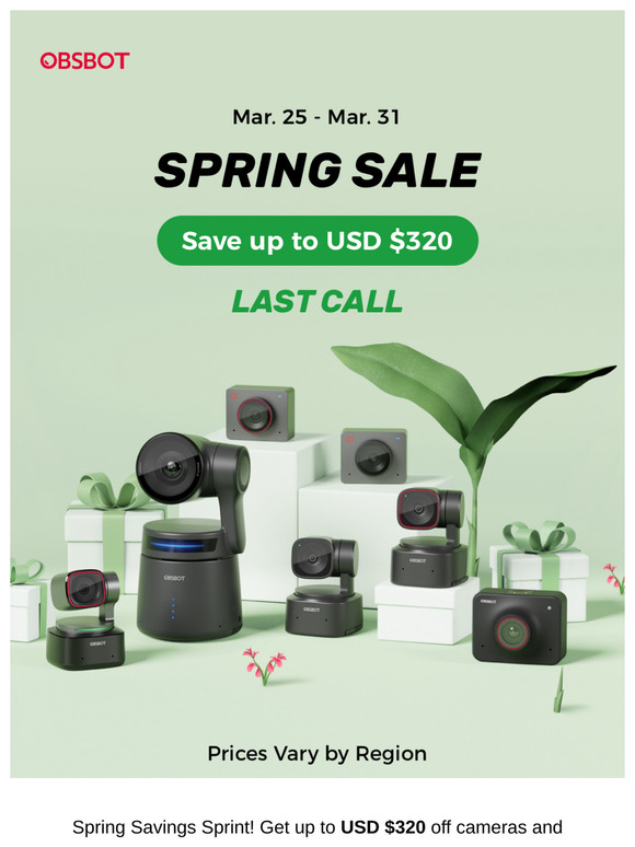 OBSBOT Spring Sale Ends in 24 Hours! ⏰