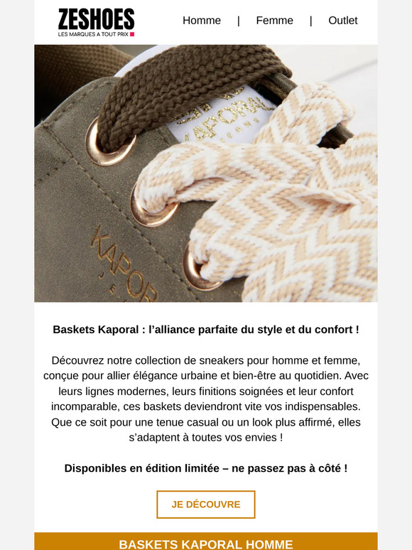👟 Baskets Kaporal - l’alliance du style et du confort
