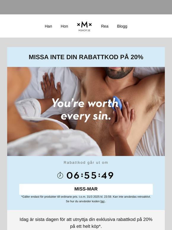 Sista chansen för 20% rabatt 👈