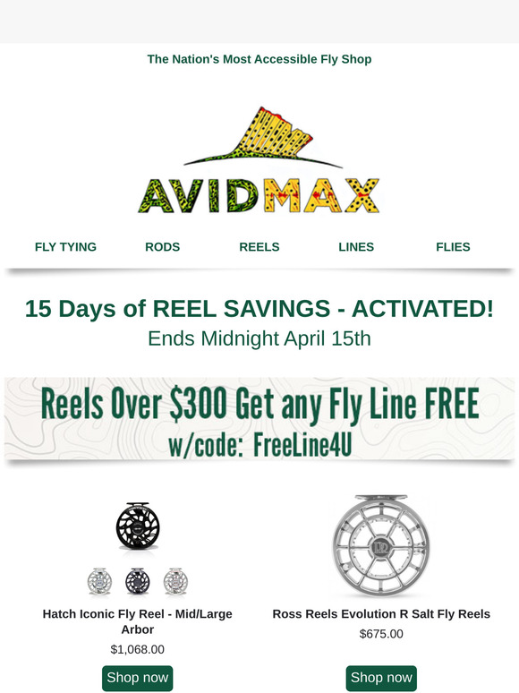 Reel in Savings: 15 Days Only!