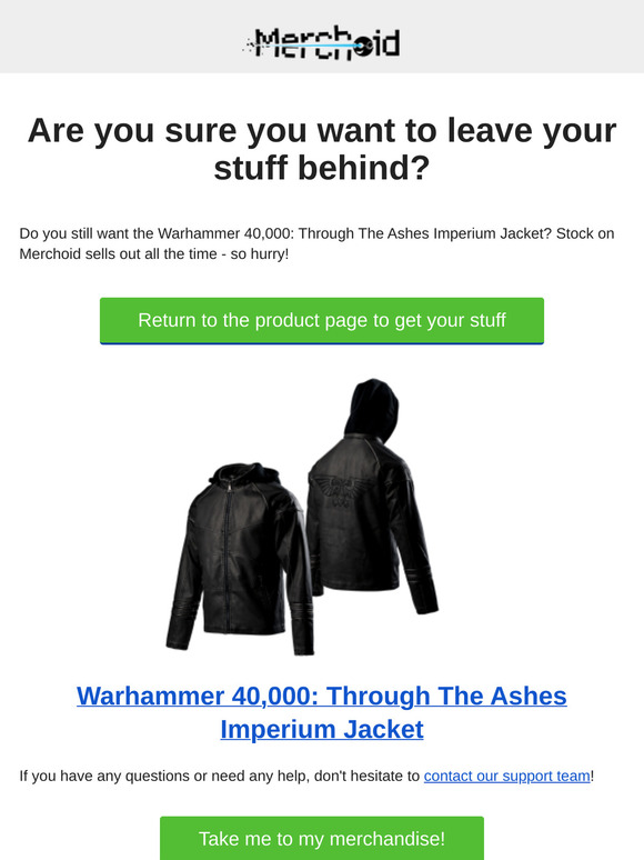 Your Warhammer 40,000: Through The Ashes Imperium Jacket may sell out soon...