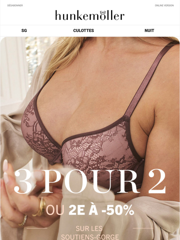 Une offre parfaite sur les soutiens-gorge et culottes