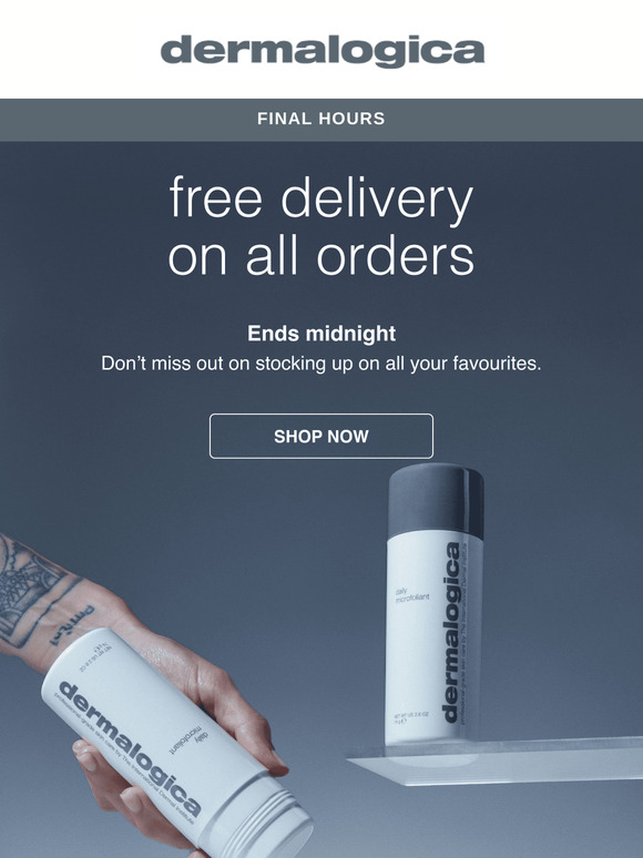 FREE DELIVERY: ends midnight