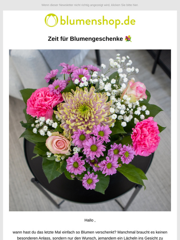 Wann hast du zuletzt Blumen verschenkt, ? 💐