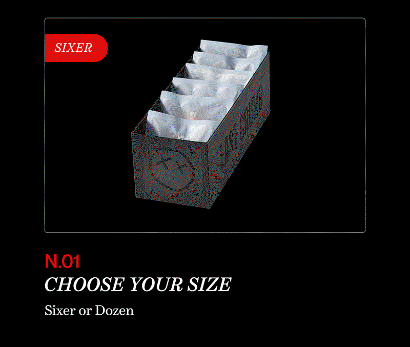 n.01 choose your size | Sixer or Dozen