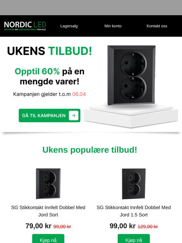Ukens tilbud: Spar opptil 60%! 🔥