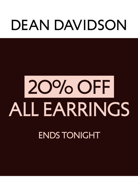 Final Hours for 20% Off Earrings