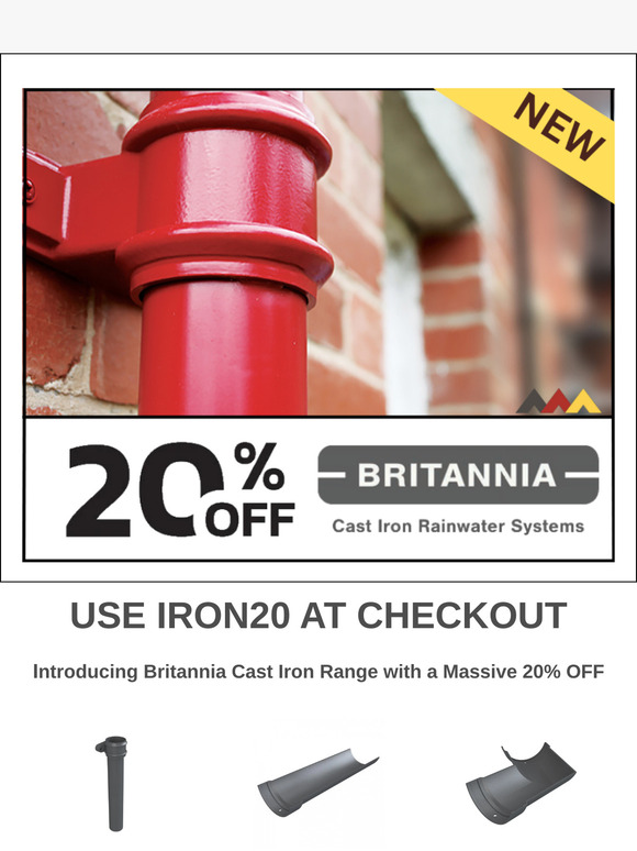 20% OFF Britannia Cast Iron Range