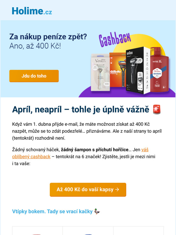 [Cashback] 🚨 Až 400 Kč do vaší kapsy, chcete je?