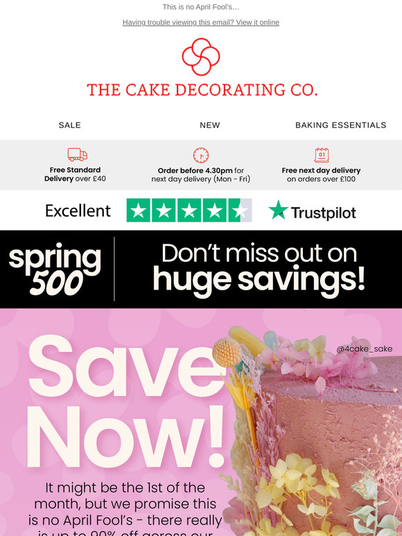 Baking Bargains Galore - Spring 500 Sale