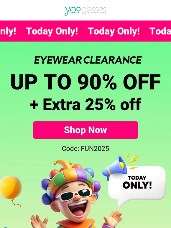 April Fools' Madness! Full Pair of Glasses Down to $3.9 – No Joke! 🔥🔥🔥