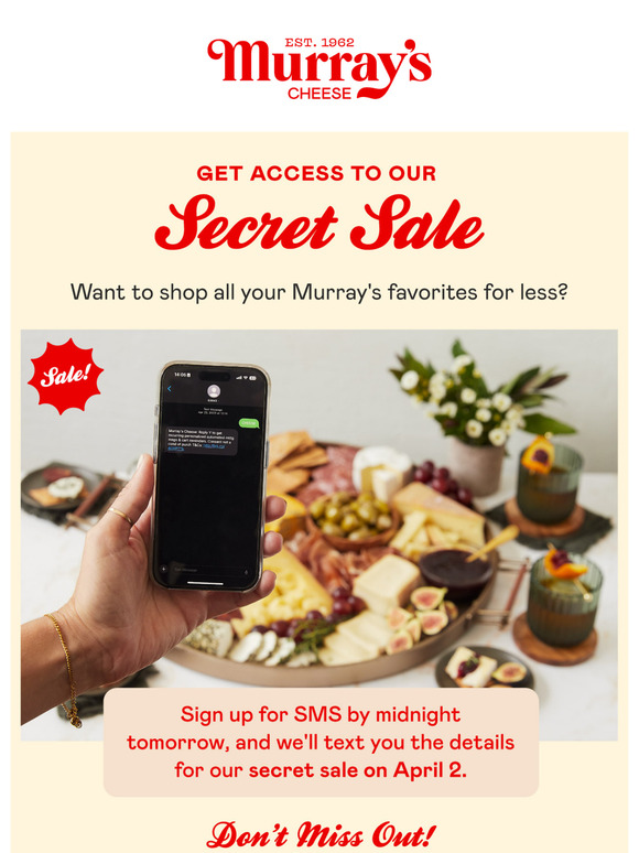 Psst... Don't Miss Our Secret Sale