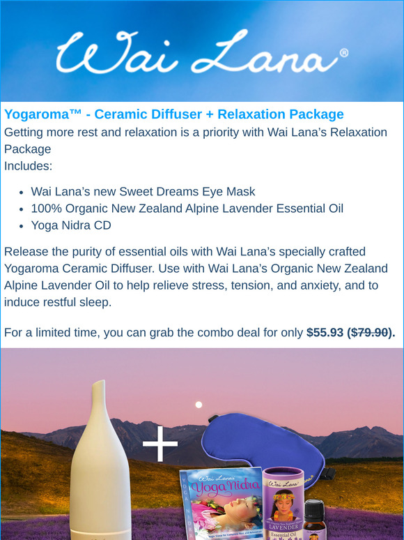 30% Off Yogaroma™ - Ceramic Diffuser + Relaxation Package