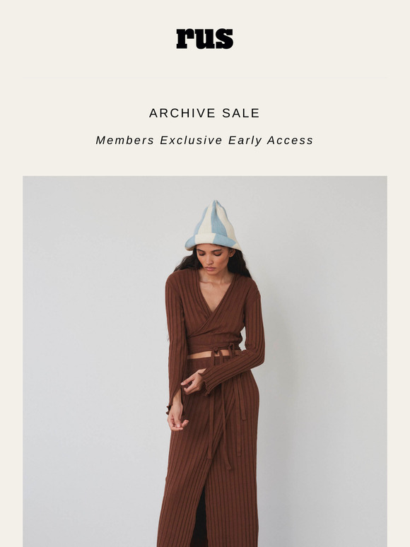 ARCHIVE SALE — Exclusive Access Ends Tomorrow!