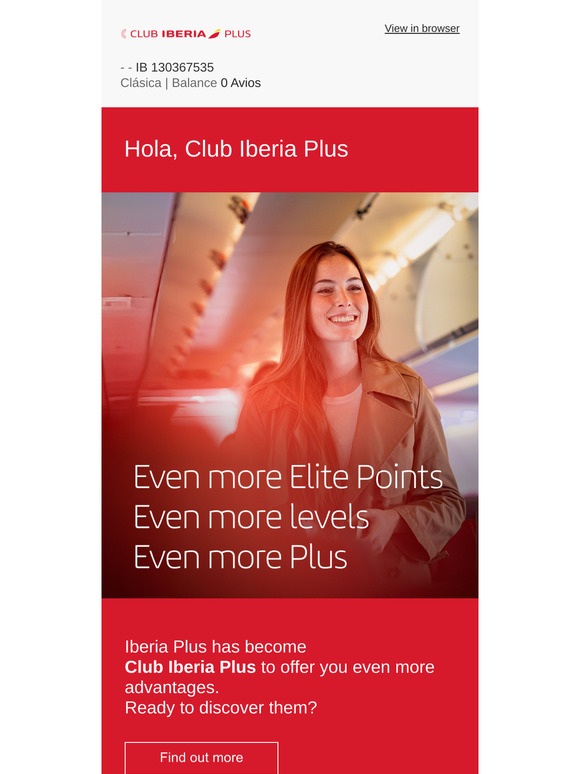 Club Iberia Plus takes off today