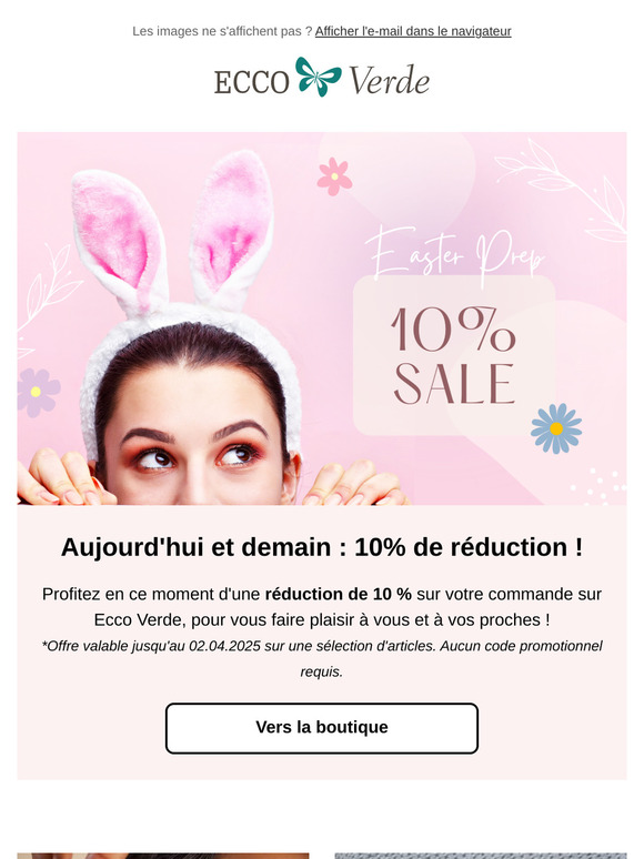 C'est l'heure des bonnes affaires : jusqu'à demain seulement !