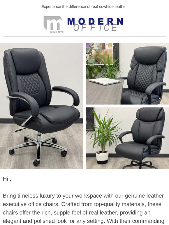 No Joke, The Leather Chairs are the Real Deal