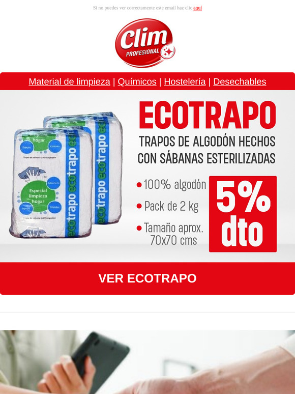 El mejor ECOTRAPO del mercado: Reciclado y hecho de algodón