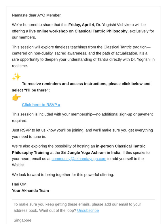 🌿 Live Workshop with Dr. Yogrishi Vishvketu – RSVP Now!