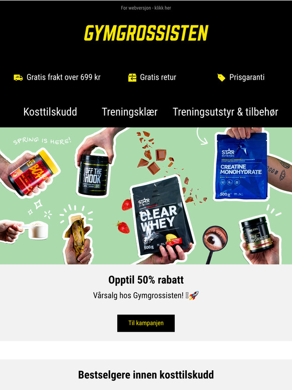 Vårsalget er fortsatt i gang, klikk hjem det du har sett på!