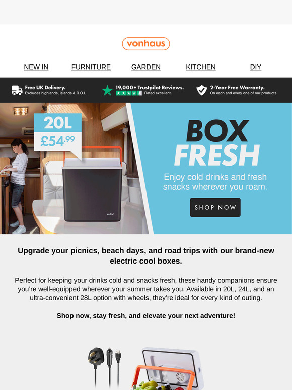 ❄️ Chill mode: ON. Shop our new electric cool boxes!