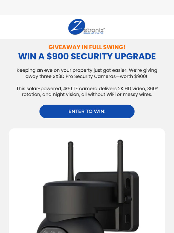 $900 Worth of Security Can Be Yours!