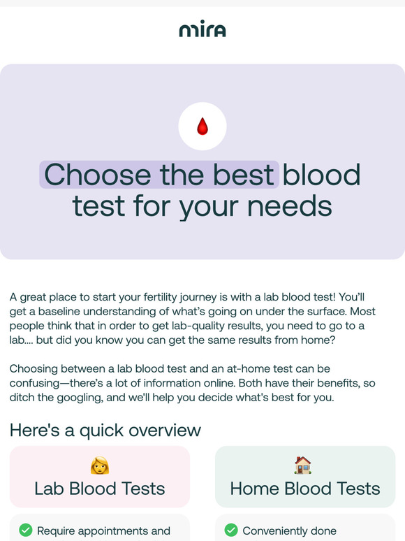 Lab vs. home tests: what’s right for you? 🩸
