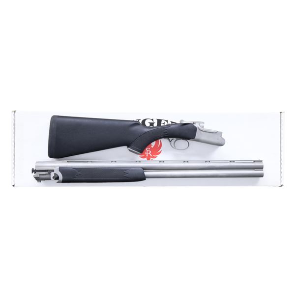 RUGER STAINLESS 12 GA. RED LABEL O/U SHOTGUN.