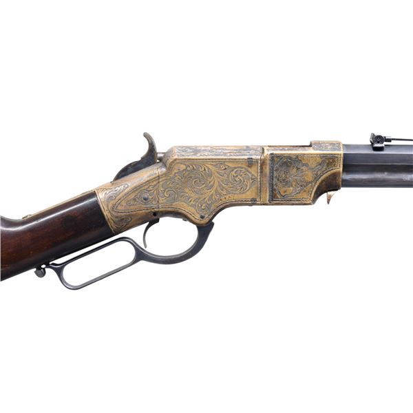 COMPOSITE CUSTOM ENGRAVED HENRY RIFLE.