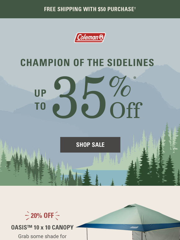 No Foolin’: Up to 35% Off Sideline & Tailgate