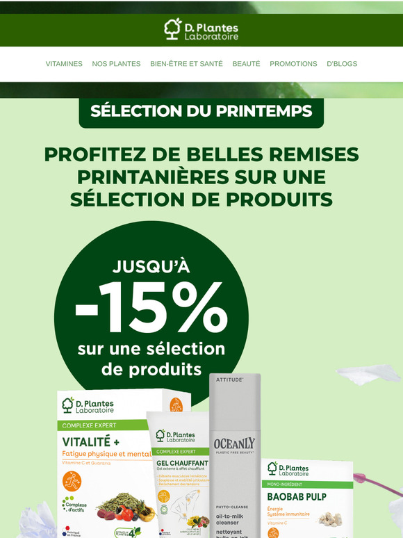 👉 Notre offre printemps se termine ce soir