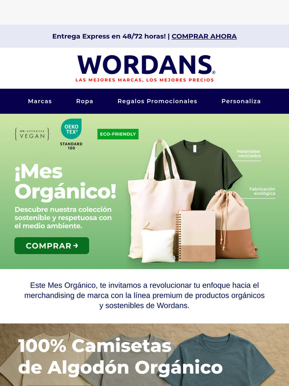 [Hasta un 78% de descuento] Especial del Mes Orgánico de Wordans 🌿