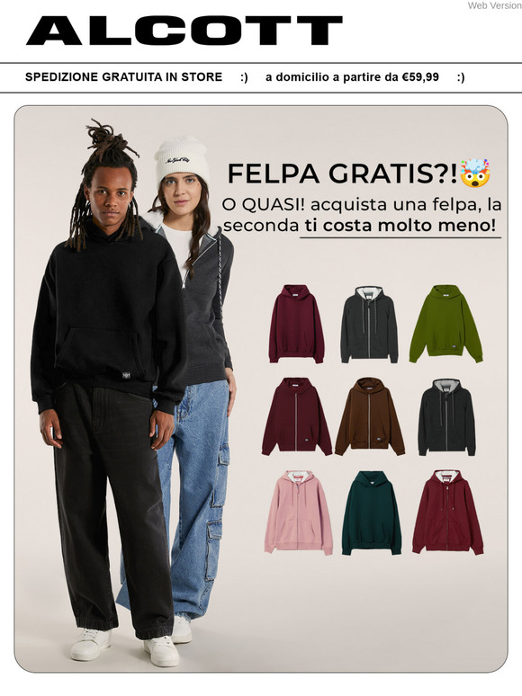 Felpa GRATIS?🤯 Solo per oggi👉