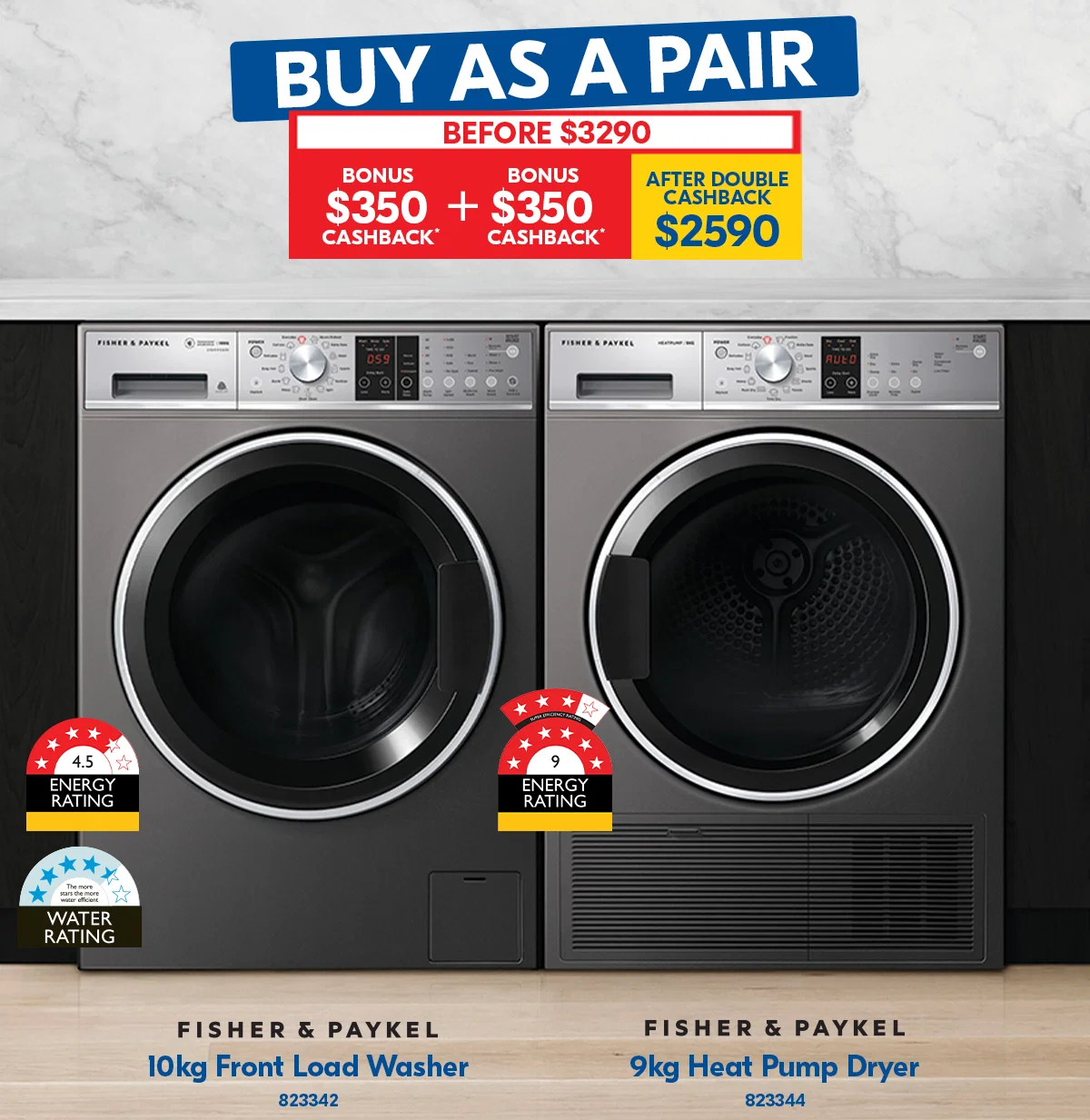 Fisher & Paykel Washer and Dryer