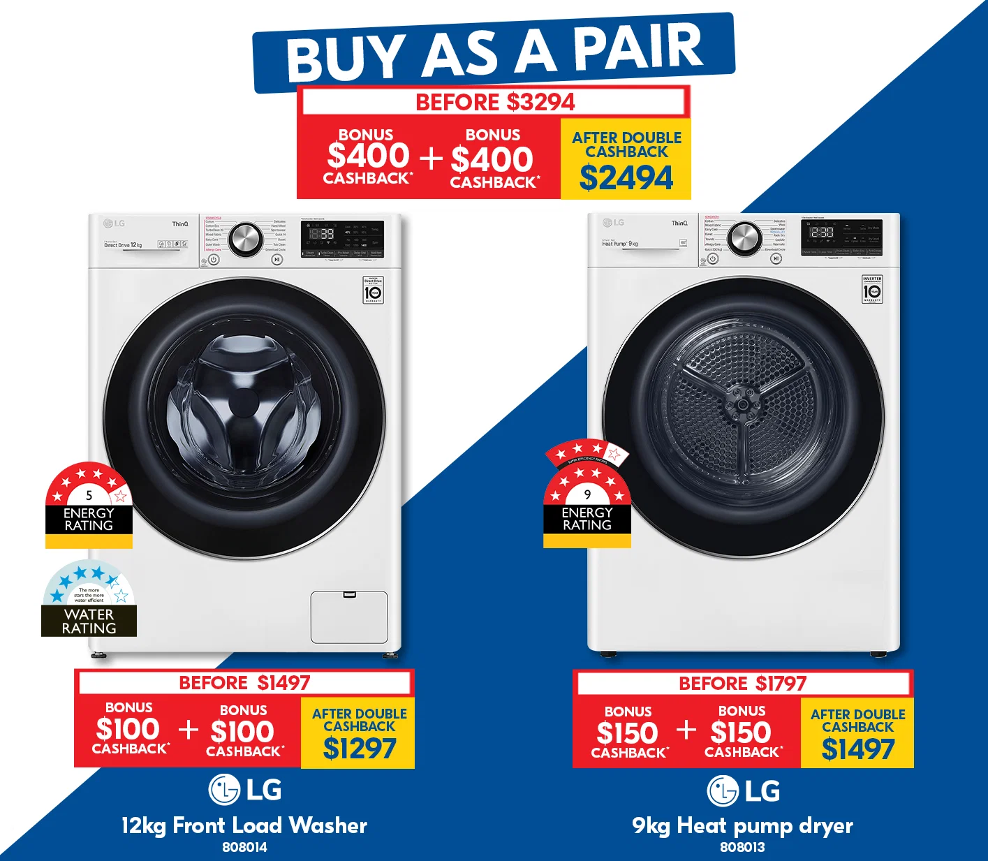 LG Washer and Dryer