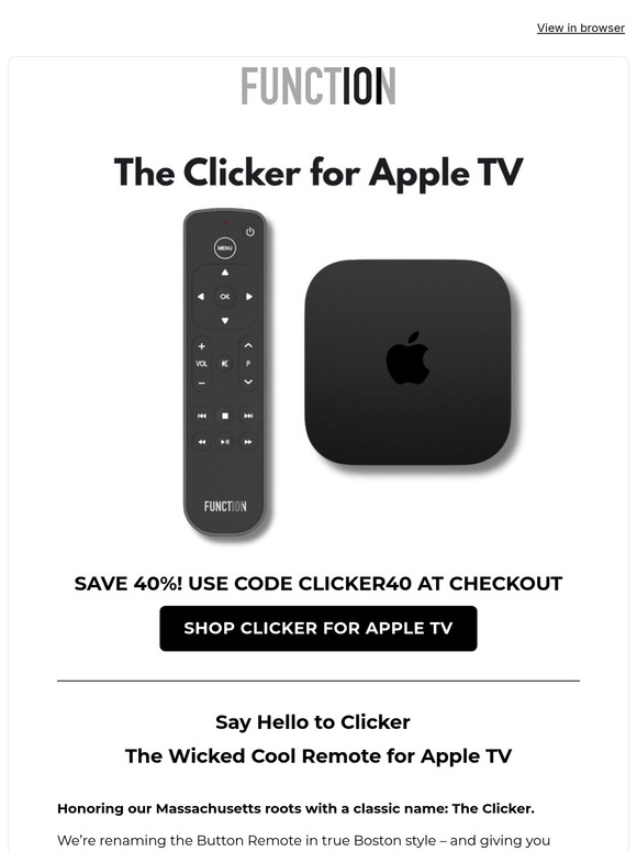 Wicked Deal: The Clicker for Apple TV is 40% Off – Just Today