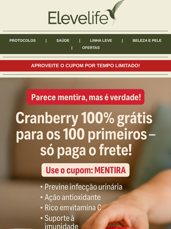 Parece mentira, mas é verdade! Produto grátis para você!🔥
