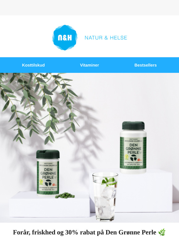 Forår, friskhed og 30% rabat på Den Grønne Perle 🌿