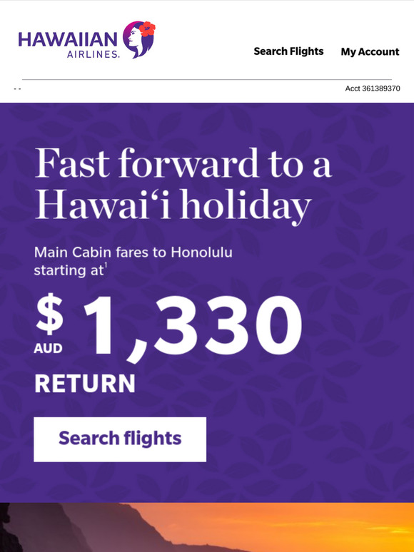 Fantastic fares for your next holiday
