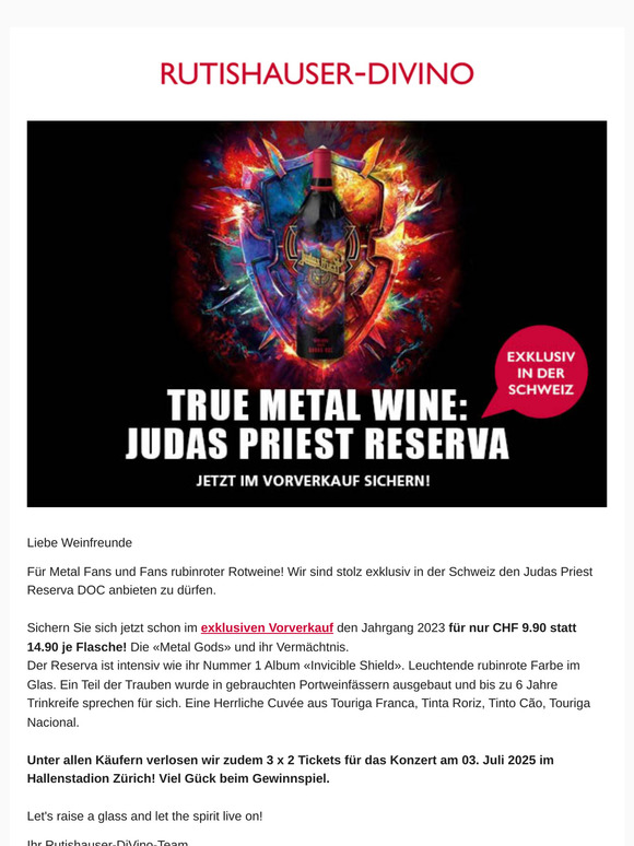 Kein Aprilscherz: Judas Priest Wein!