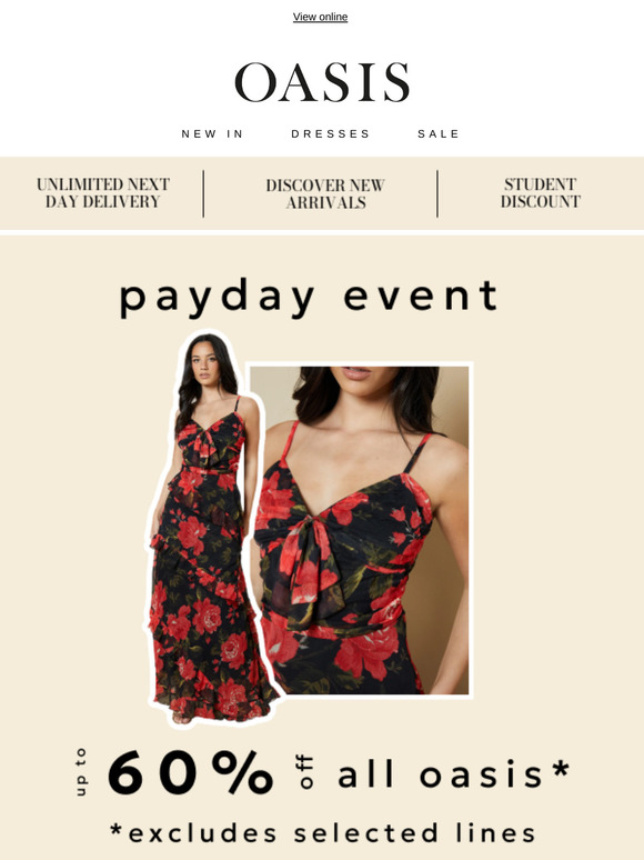Your Payday Upgrade | Up to 60% Off